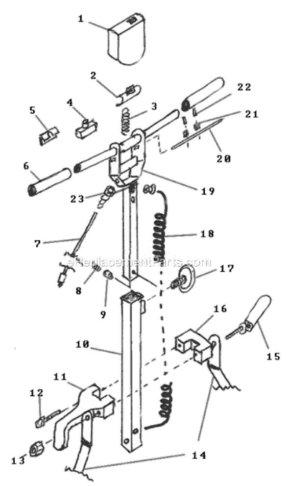 sanitaire vacuum parts diagram