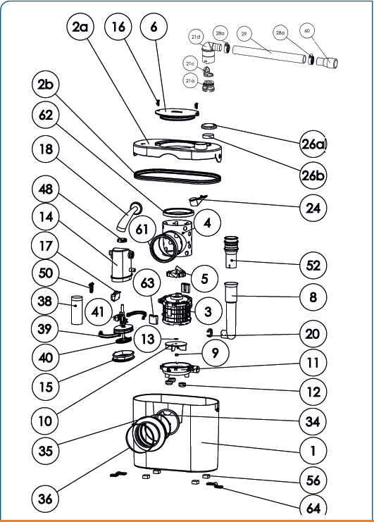 sanivite 3 parts diagram