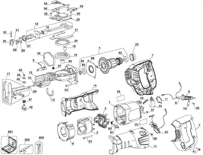 sawzall parts diagram