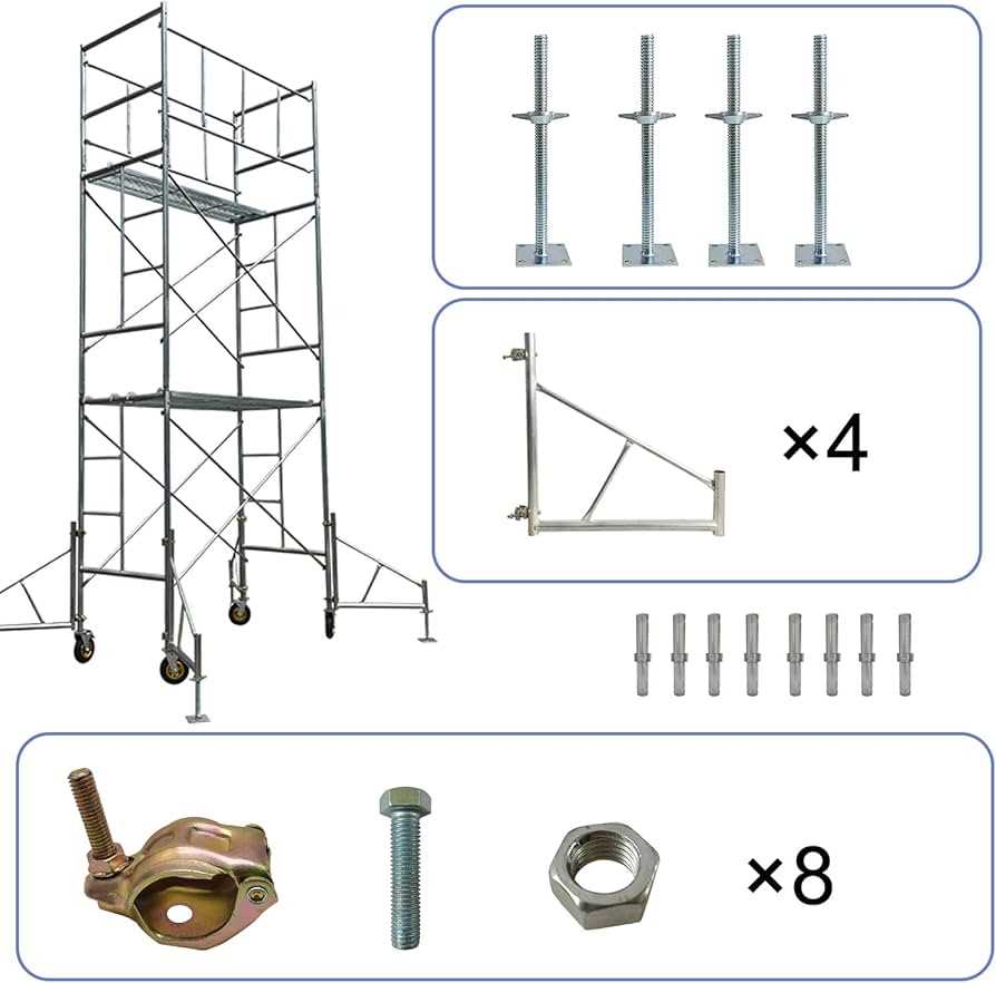 scaffolding diagram with parts