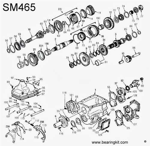 schematic np246 transfer case parts diagram