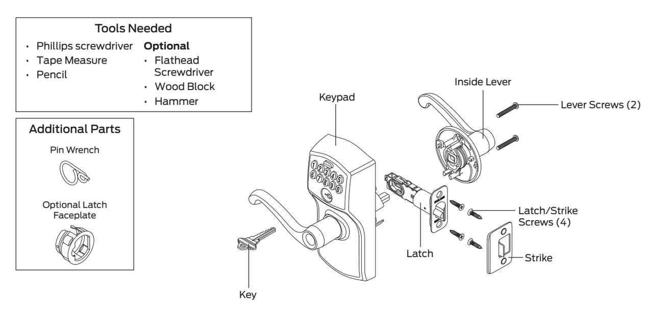 schlage camelot parts diagram