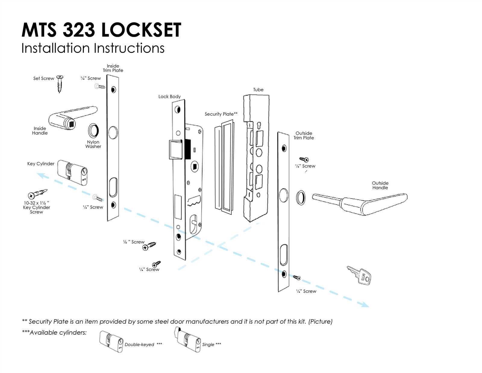 screen door handle parts diagram