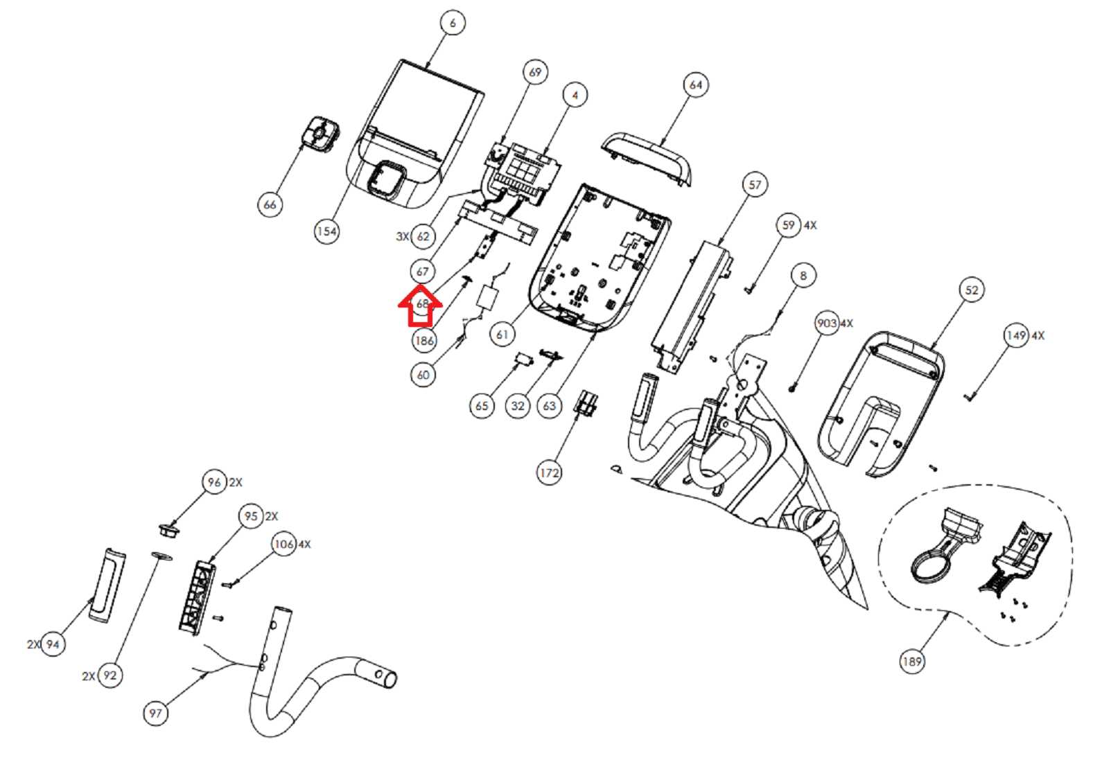 precor efx 576i parts diagram