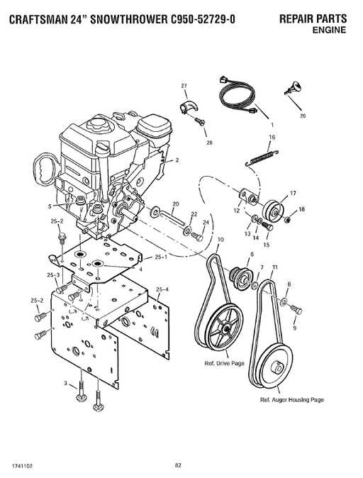 sears craftsman snowblower parts diagram