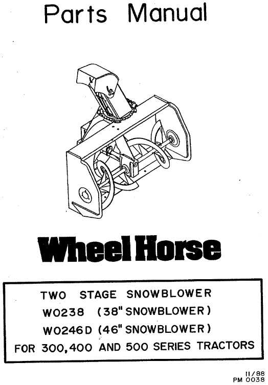 sears craftsman snowblower parts diagram