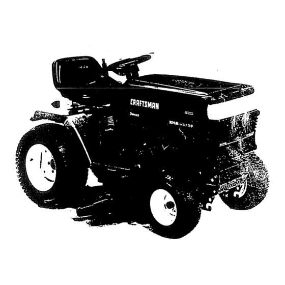 sears lawn tractor parts diagram