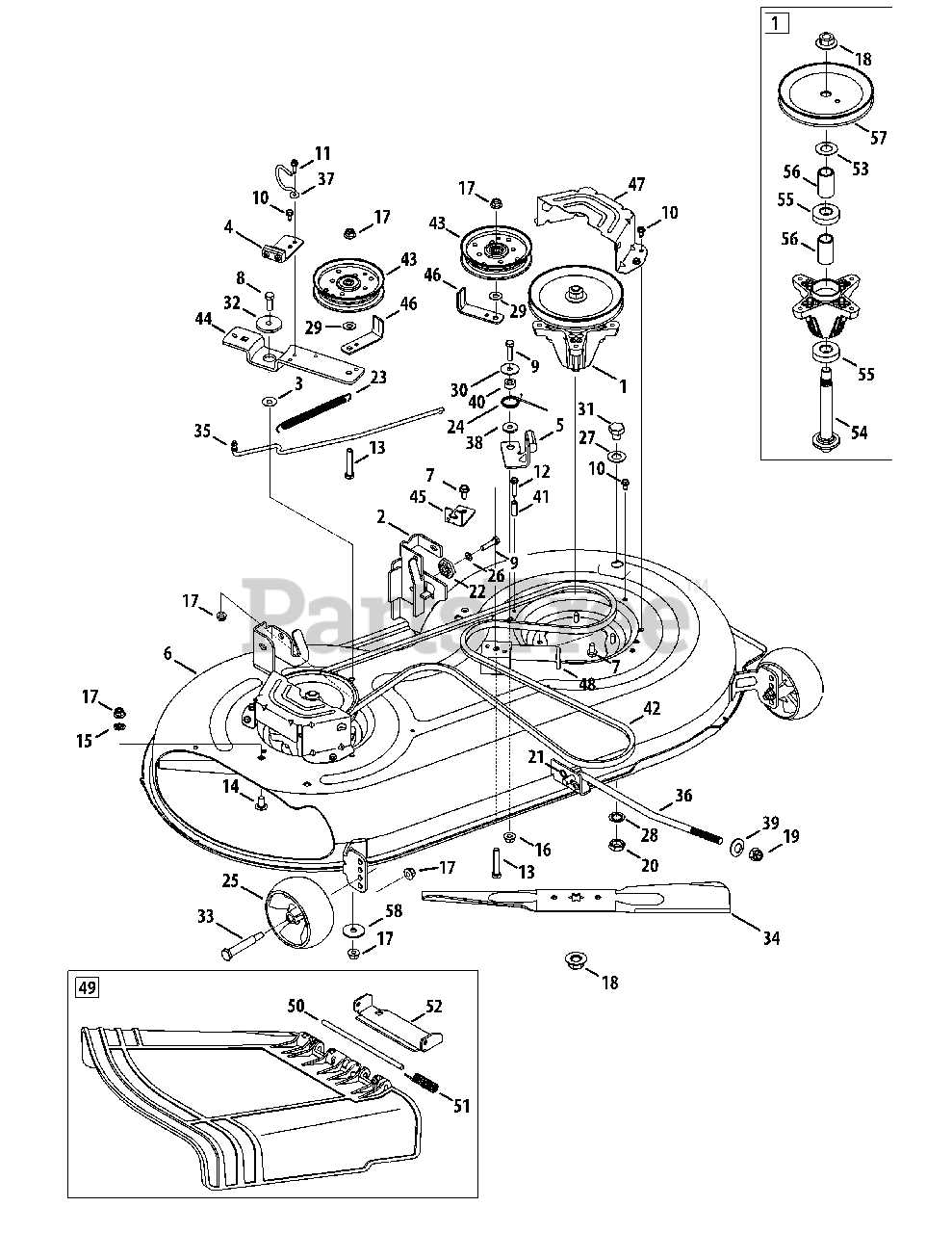 sears lawn tractor parts diagram