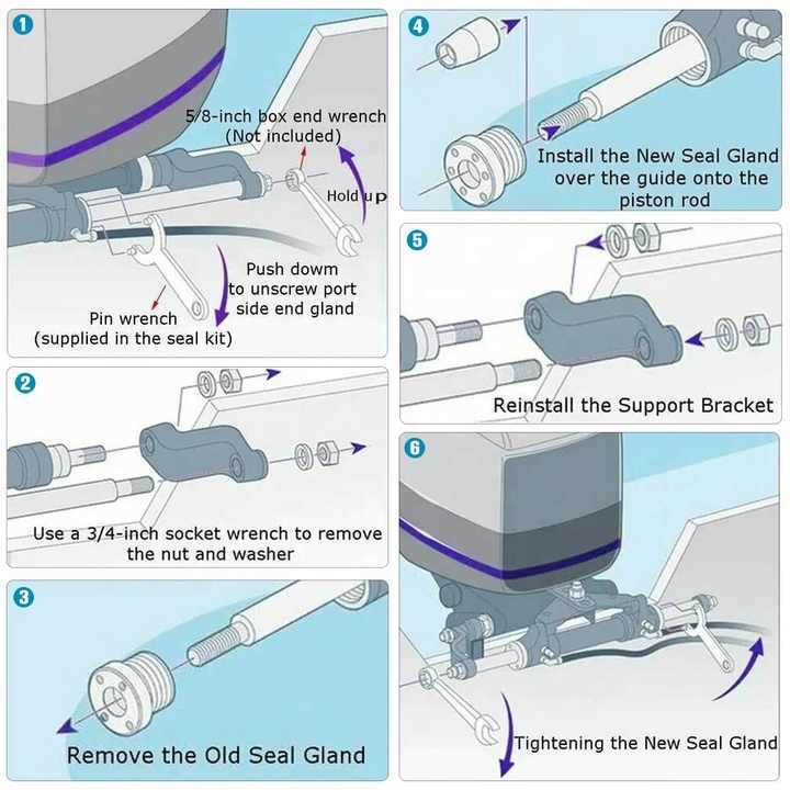 seastar hydraulic steering parts diagram