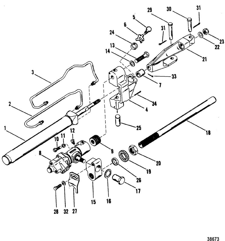 seastar hydraulic steering parts diagram