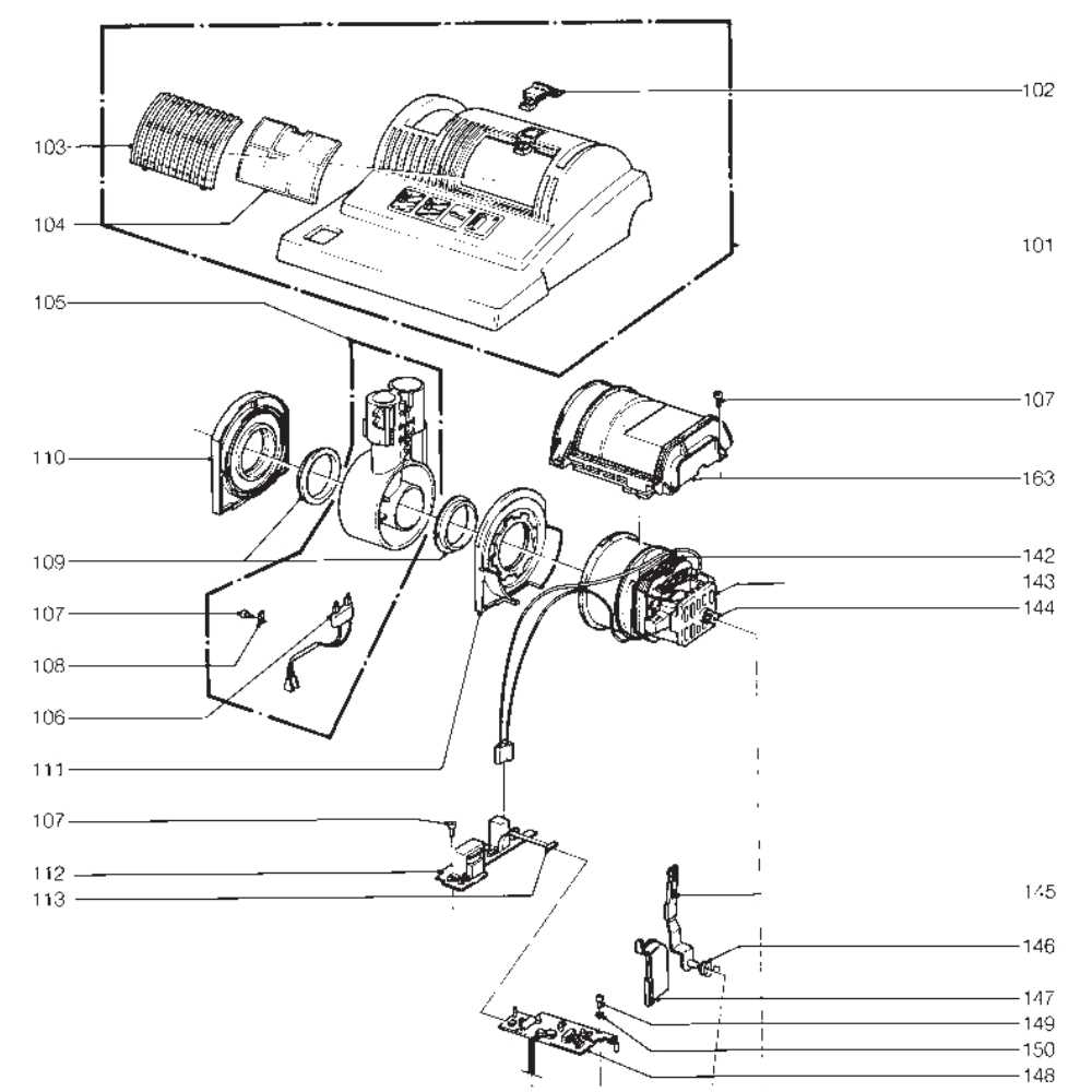 sebo vacuum parts diagram