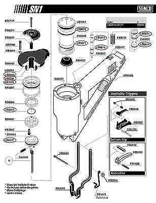 senco sn325 parts diagram