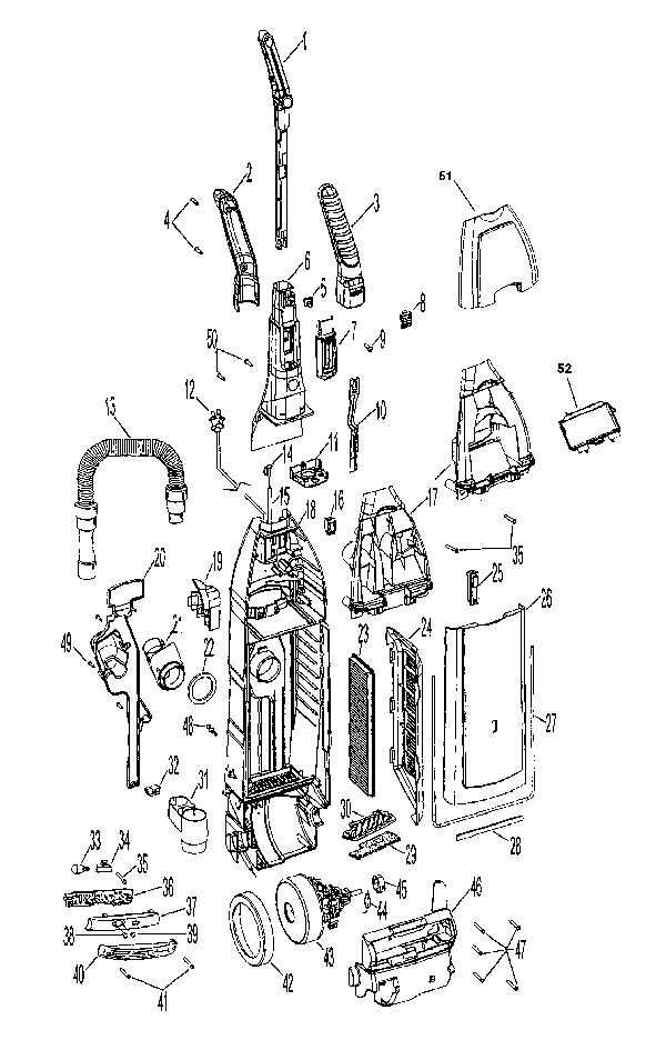 shark navigator lift away parts diagram