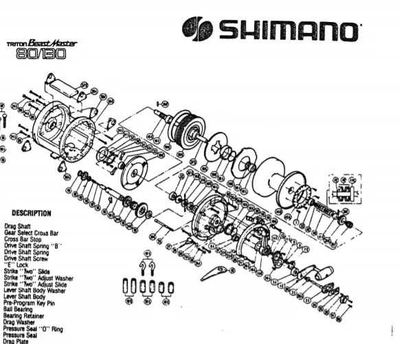 shimano spinning reel parts diagram