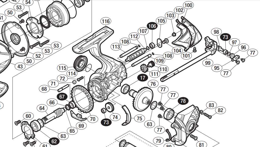 shimano stradic ci4+ 3000 parts diagram