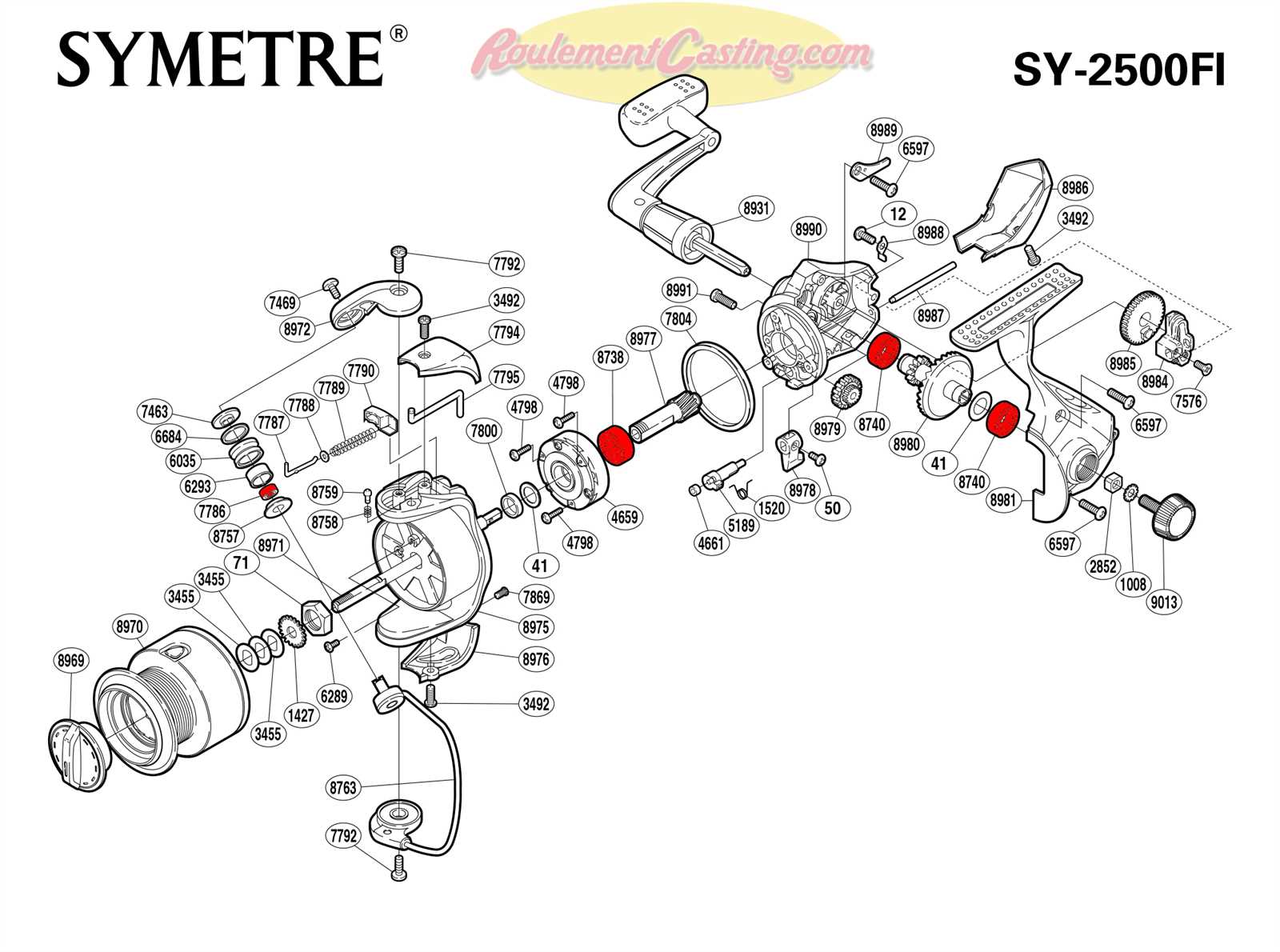 shimano symetre parts diagram