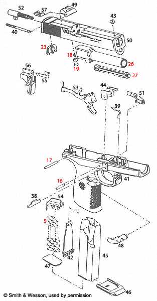 smith and wesson 38 special parts diagram