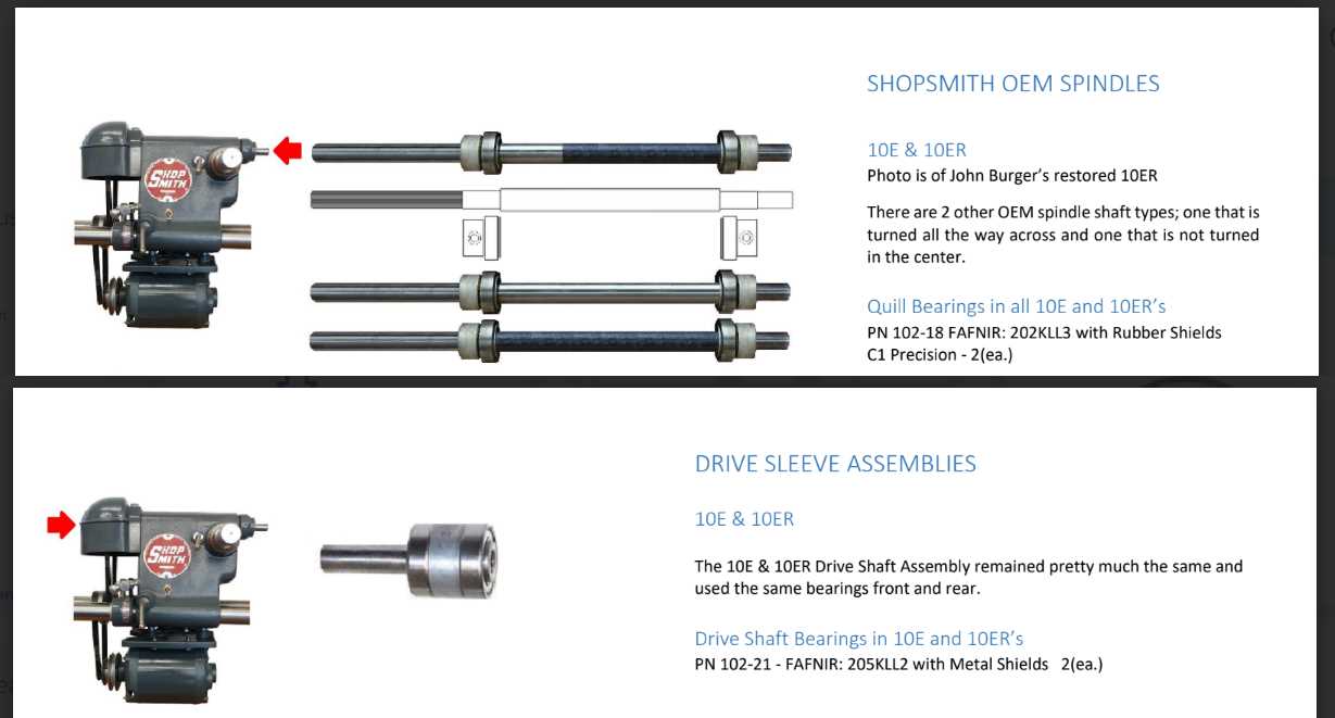 shopsmith 10er parts diagram