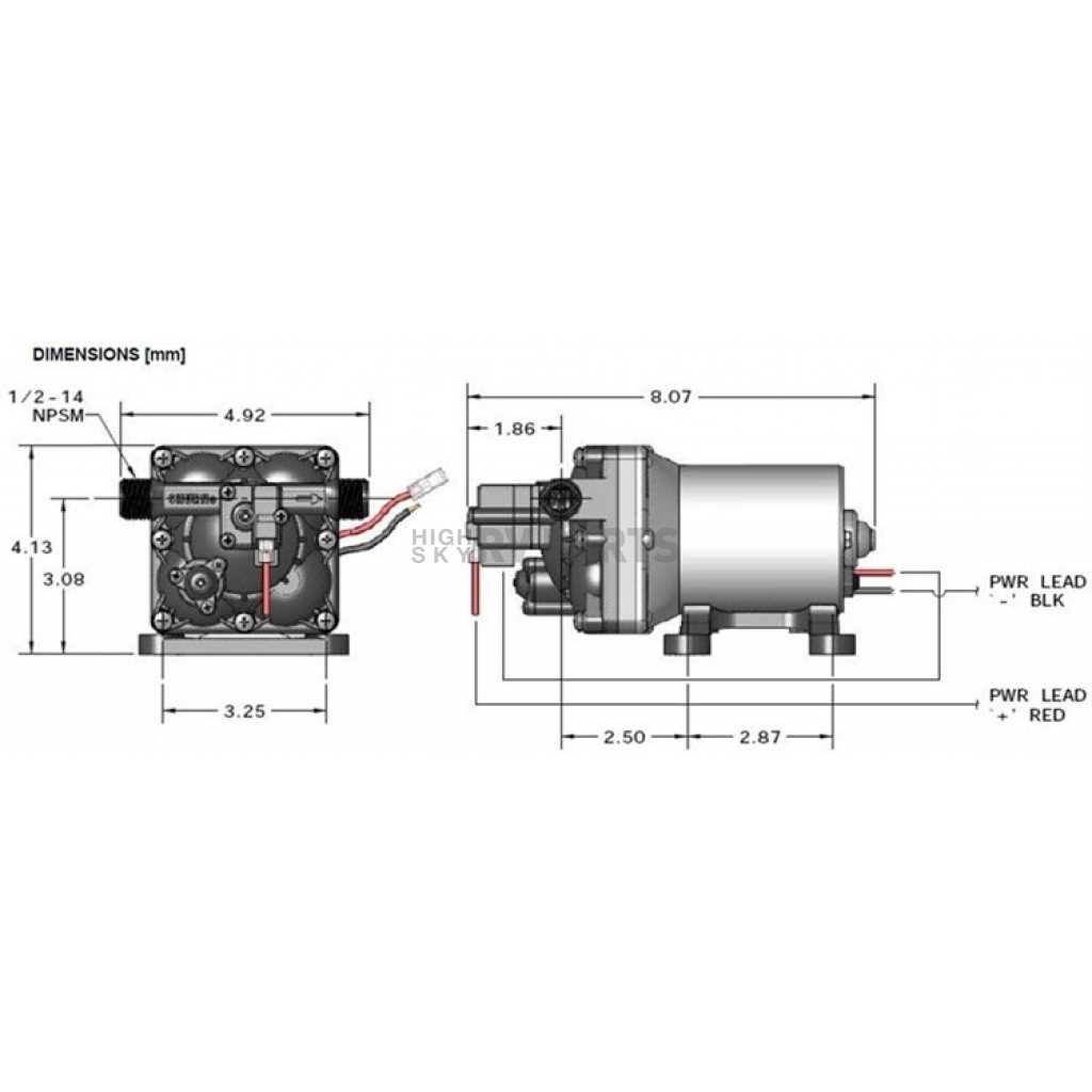 shurflo pump parts diagram