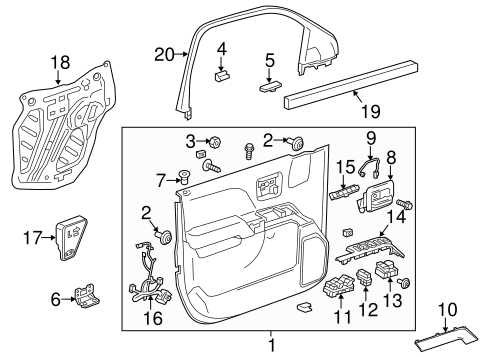 silverado chevy silverado interior parts diagram