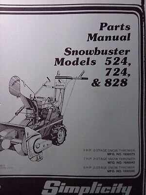 simplicity snowblower parts diagram