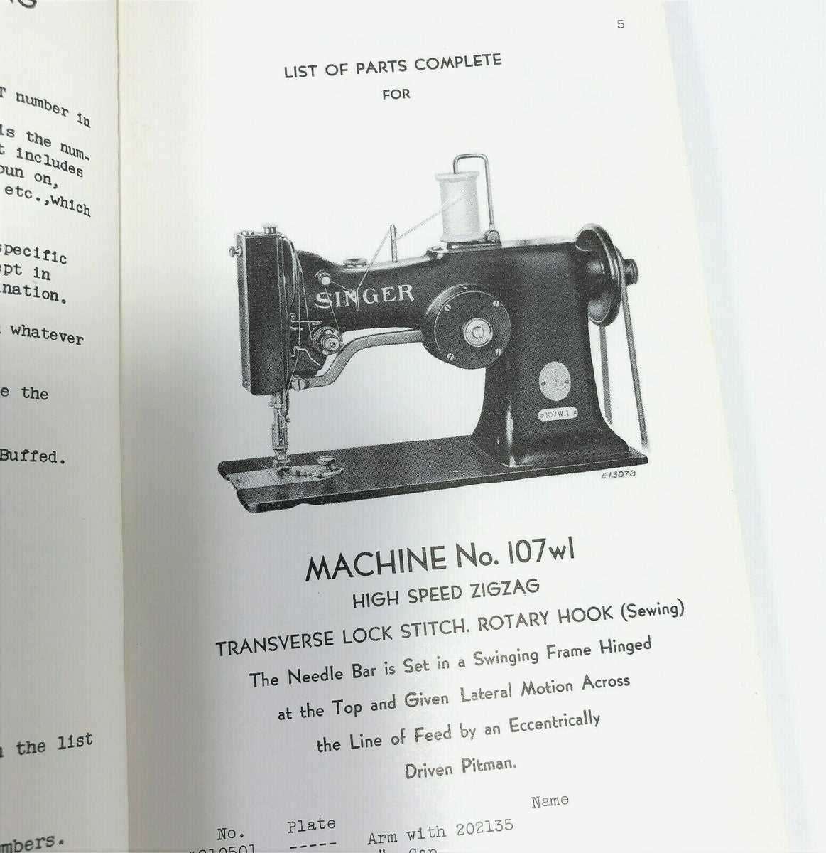 singer 99k parts diagram