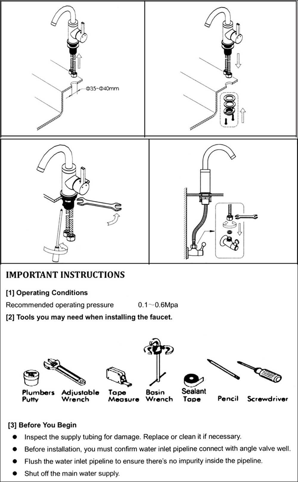 sink sprayer parts diagram