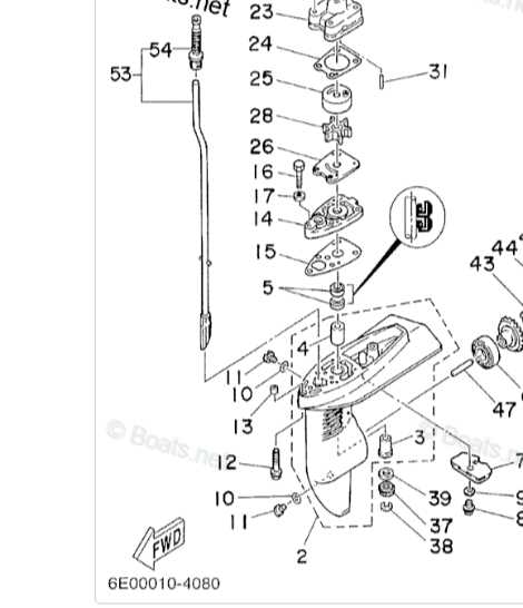 yamaha outboard motor parts diagram