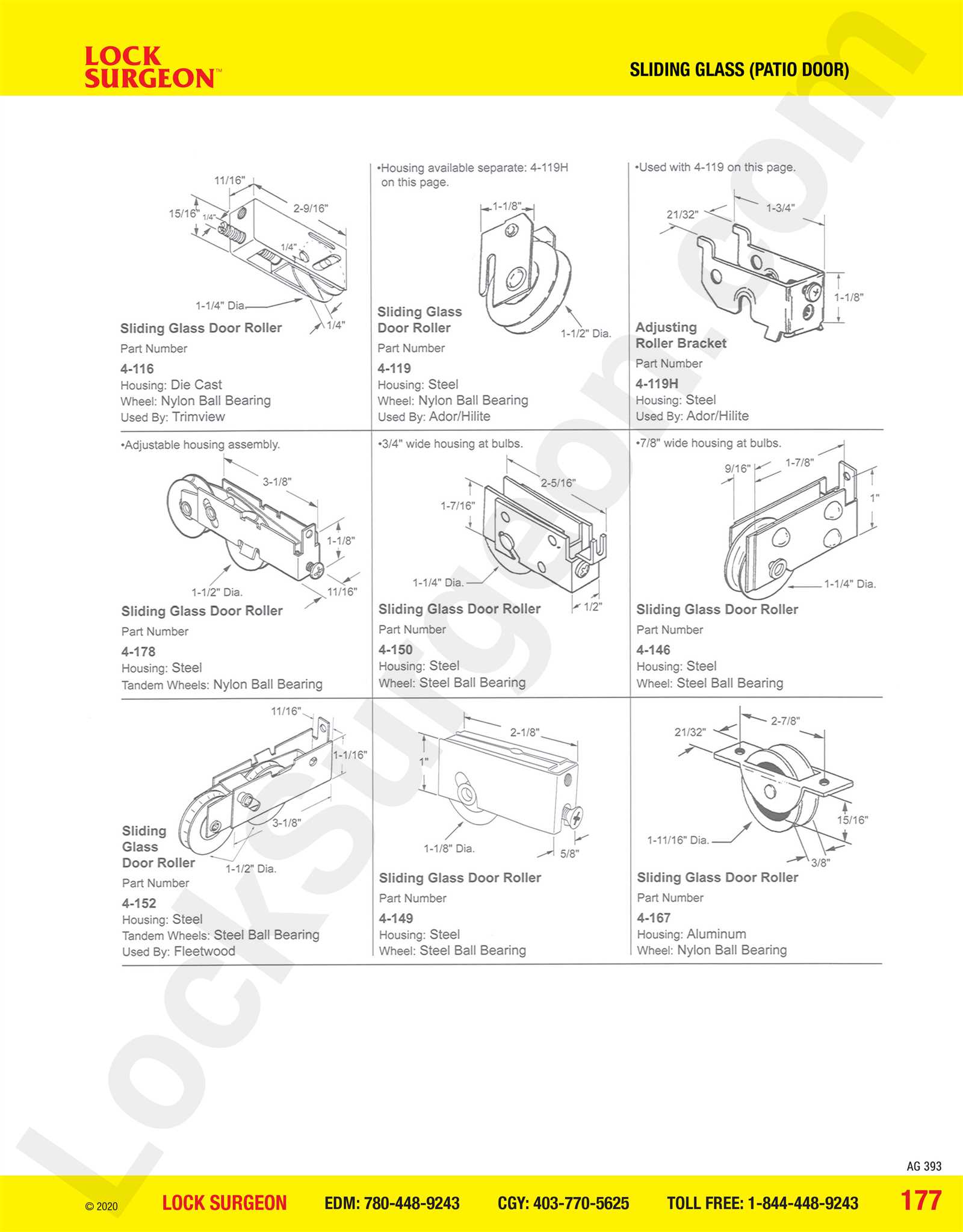 sliding patio door parts diagram