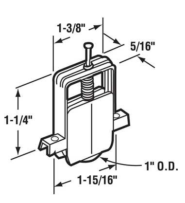 sliding screen door parts diagram