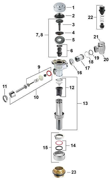 sloan regal flushometer parts diagram