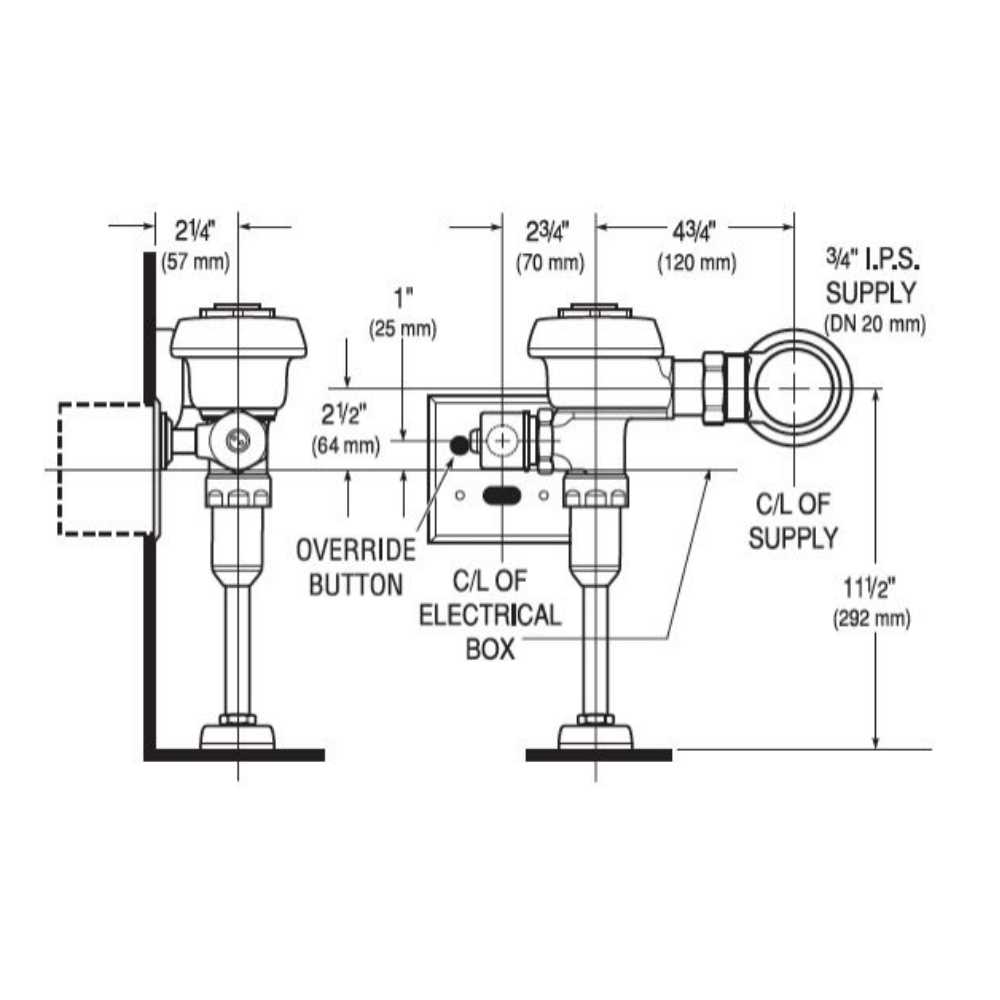 sloan urinal parts diagram