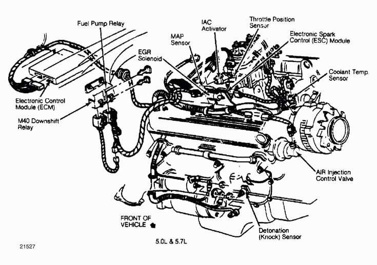 small block chevy 350 engine parts diagram