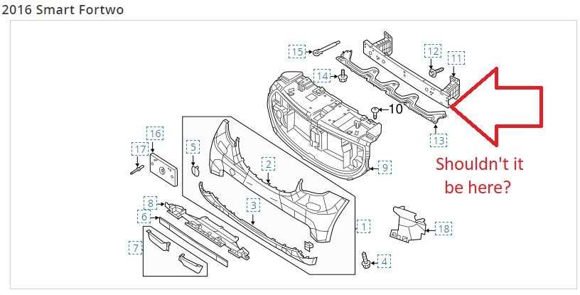 smart car parts diagram