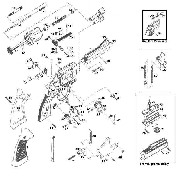 smith and wesson 629 parts diagram