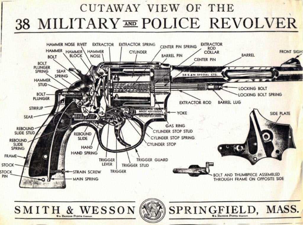 smith and wesson revolver parts diagram