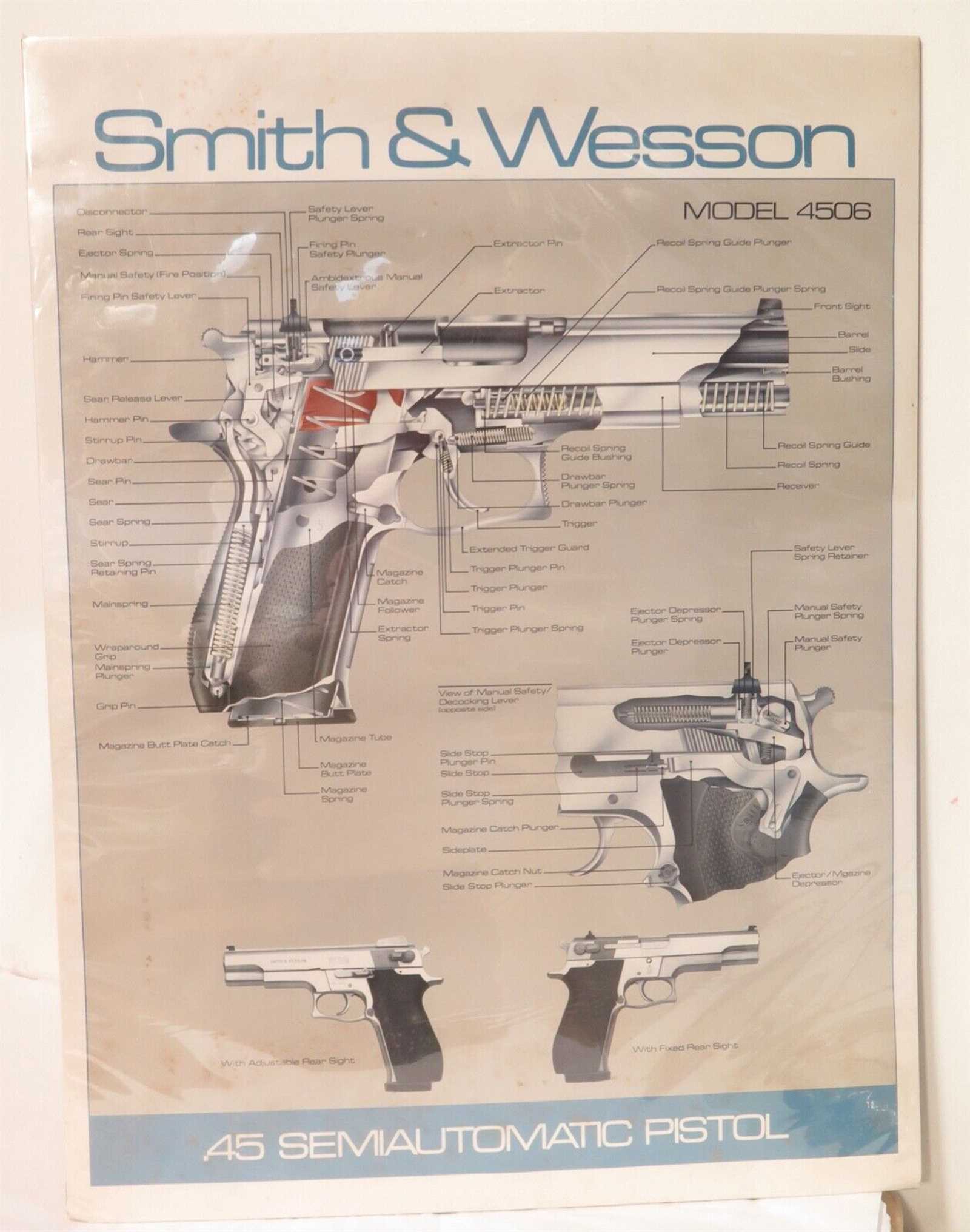 smith wesson revolver parts diagram