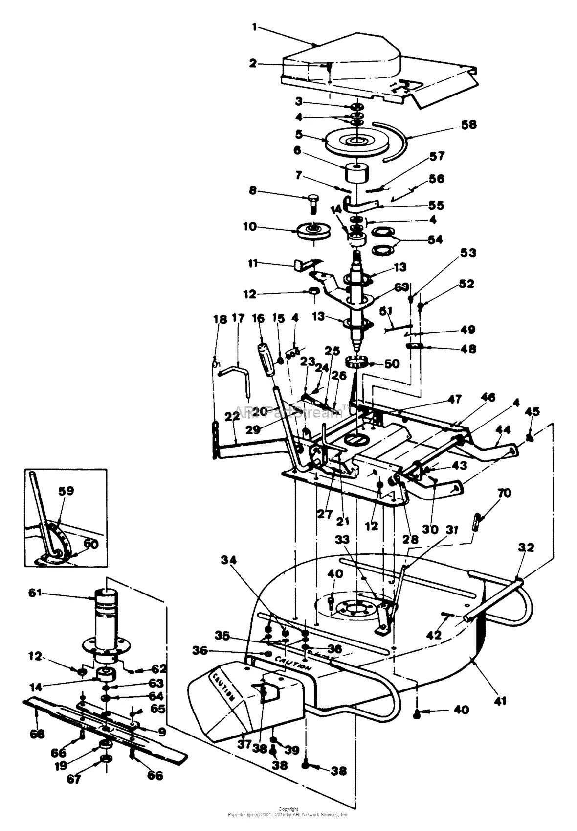 snapper mower parts diagram