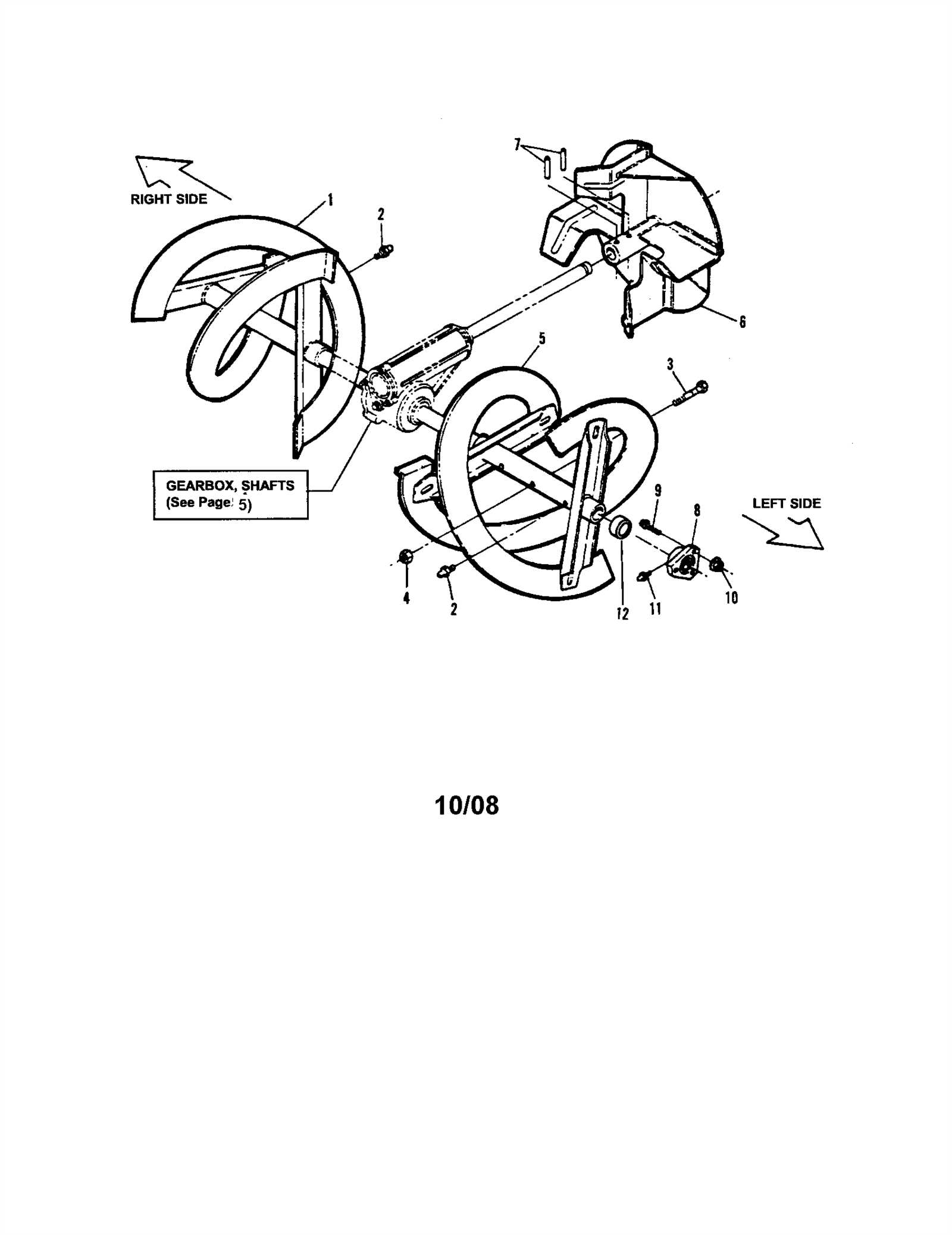 snapper snowblower parts diagram
