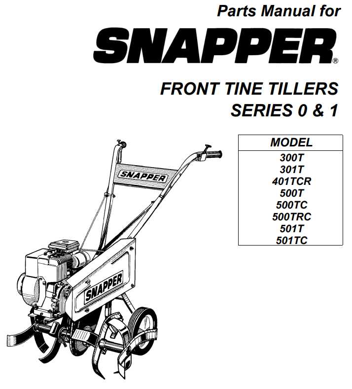 snapper tiller parts diagram