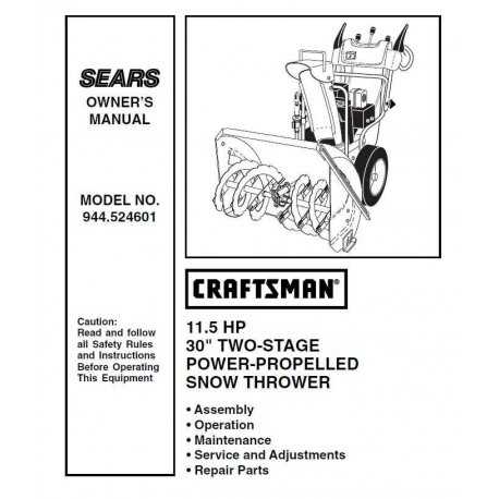 snow blower ariens snowblower parts diagram