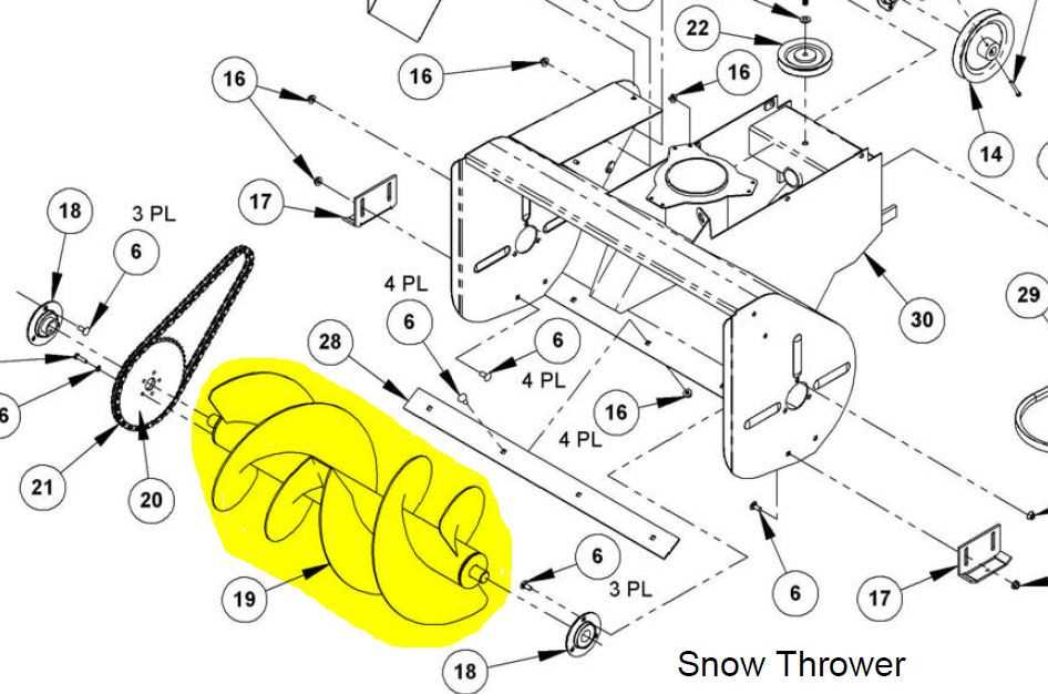 snow blower ariens snowblower parts diagram