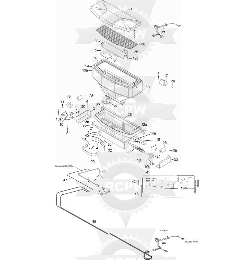 snowex salt spreader parts diagram