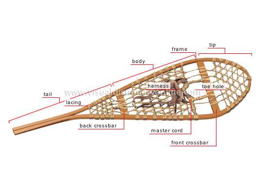 snowshoe parts diagram