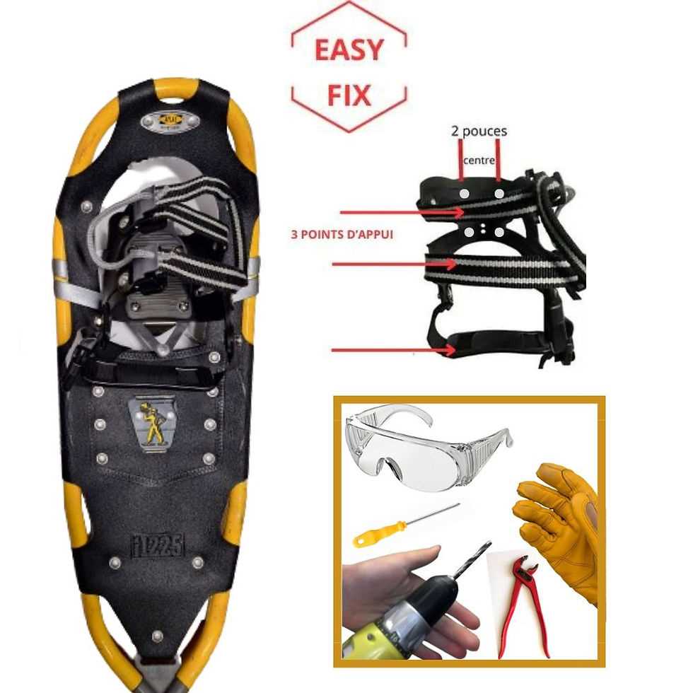 snowshoe parts diagram