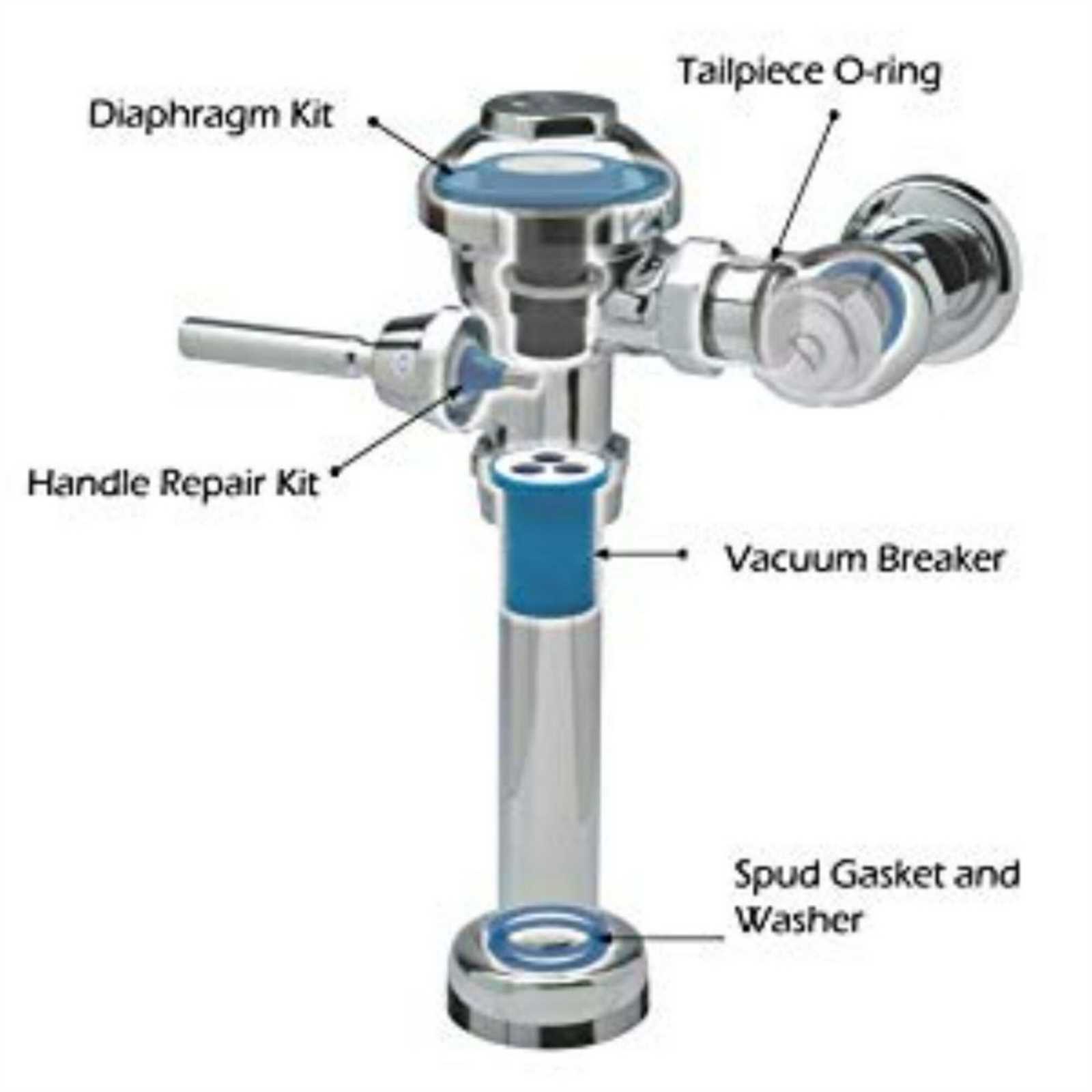 zurn flush valve parts diagram