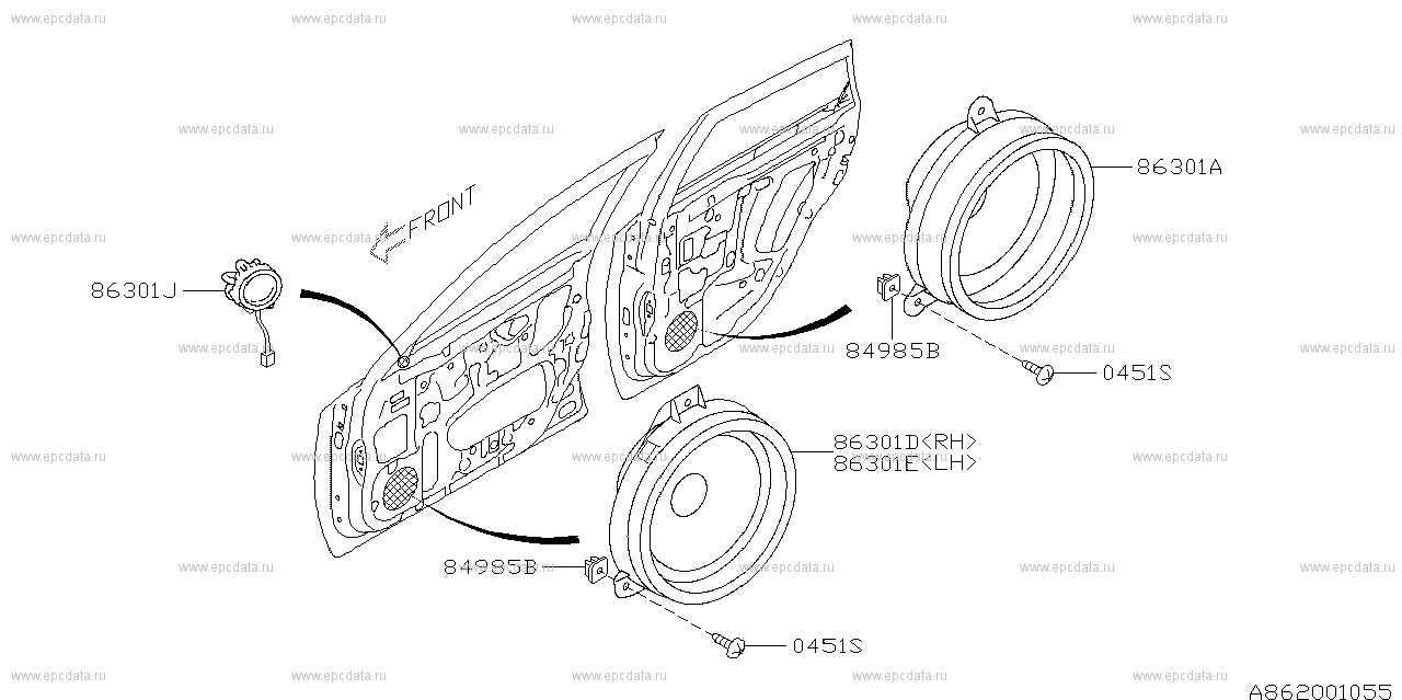 speaker parts diagram