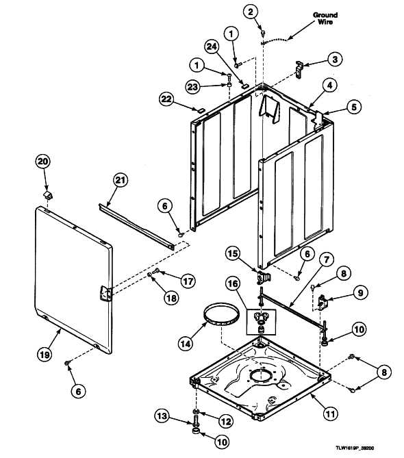 speed queen parts diagram