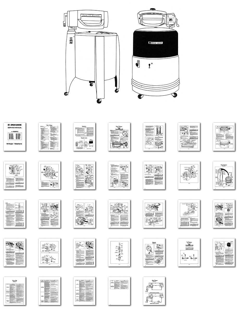 speed queen top load washer parts diagram