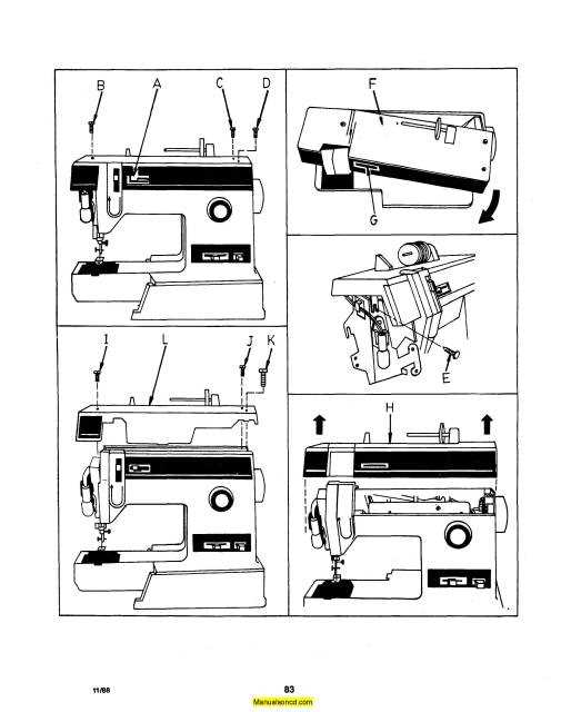 singer 6212c parts diagram